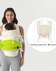 Ergonomic Baby Carrier with Detachable Belt Bag - Newborn to Toddler