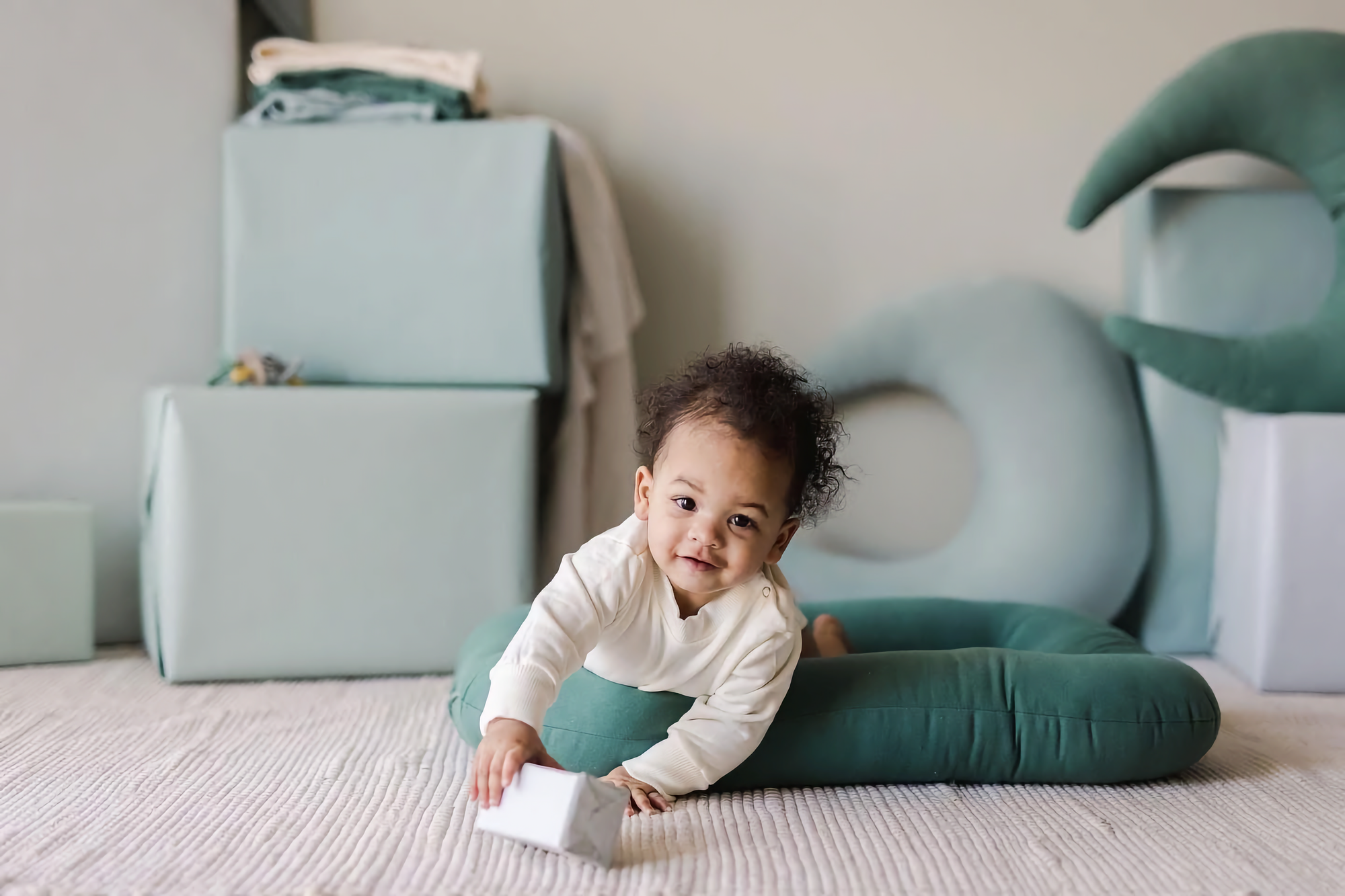 Blisii Organic Infant Lounger - Moss