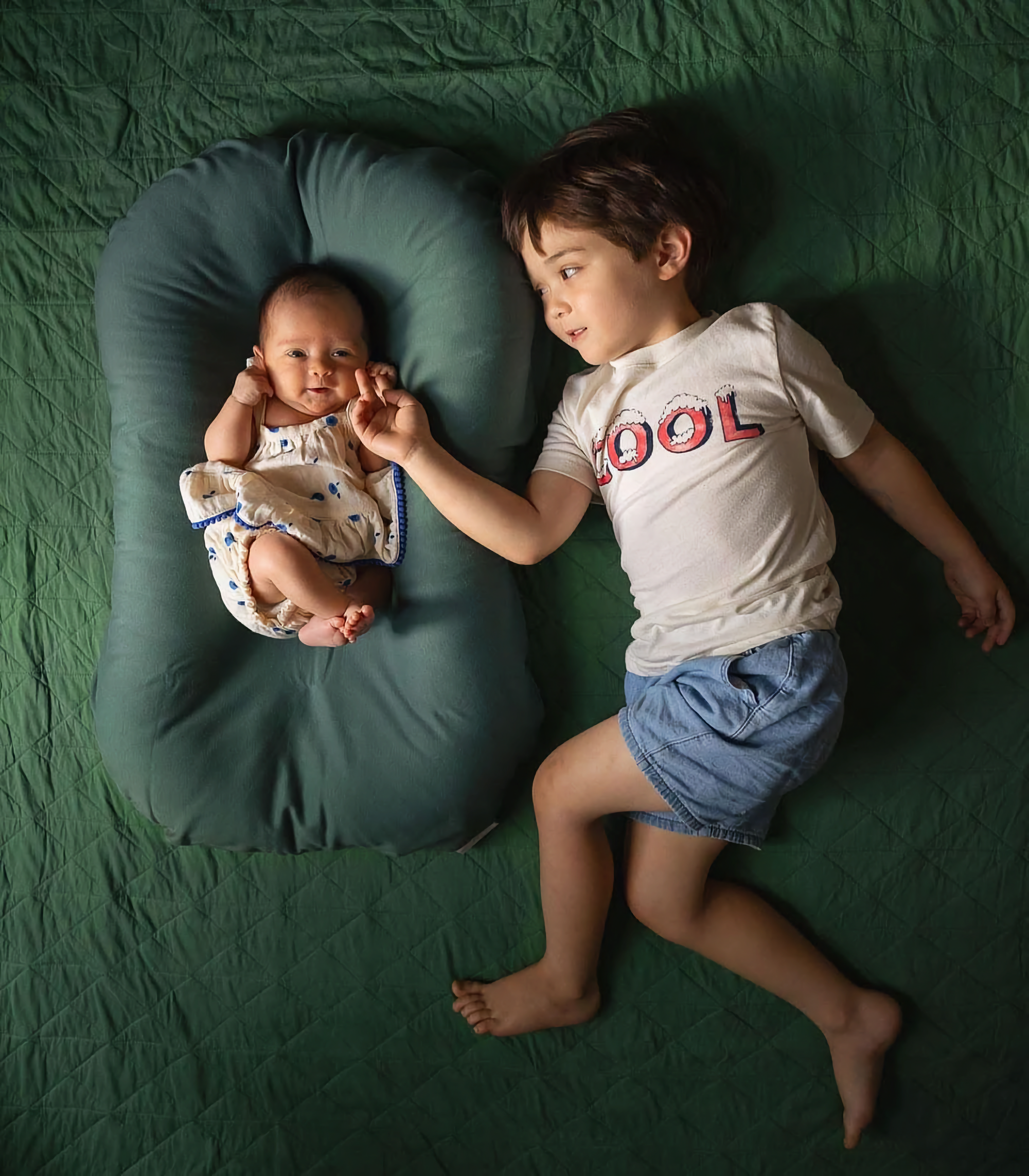 Blisii Organic Infant Lounger - Moss
