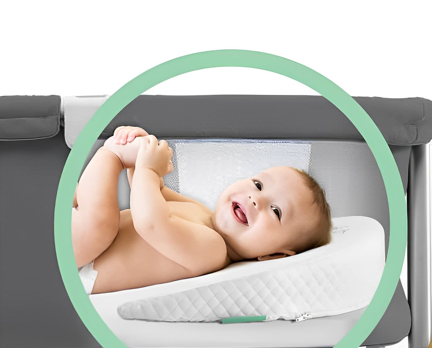 Crib Baby Wedge Pillow, Anti Acid Reflux Pillow for Infant