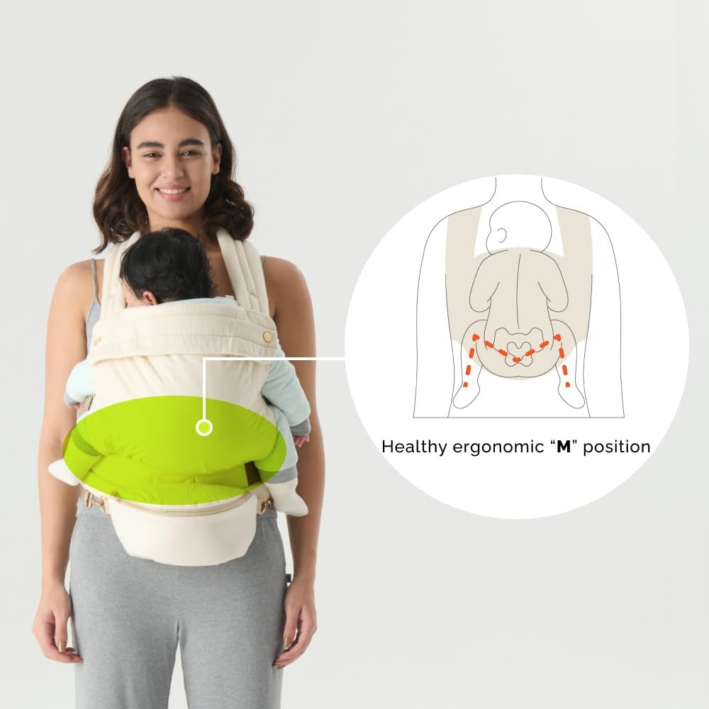 Ergonomic Baby Carrier with Detachable Belt Bag - Newborn to Toddler