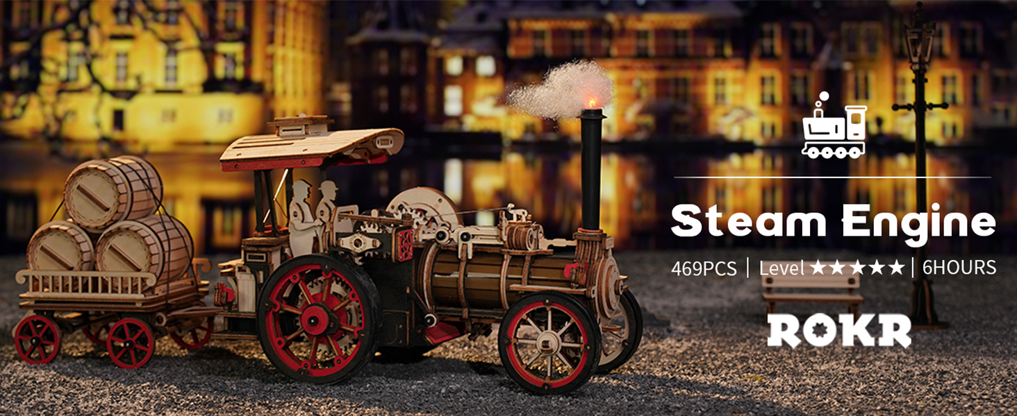 Electric Steam Locomotive 3D Puzzle