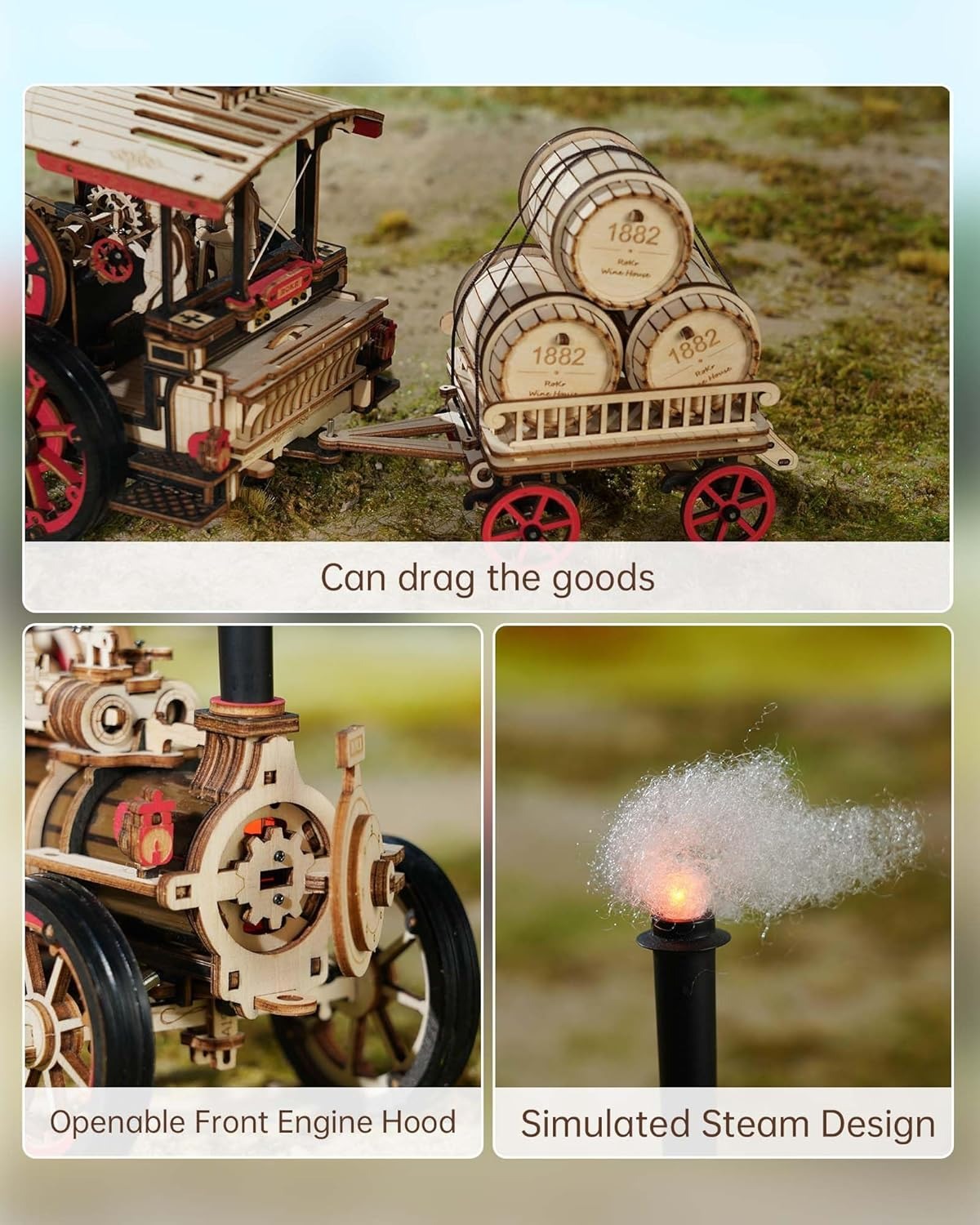 Electric Steam Locomotive 3D Puzzle