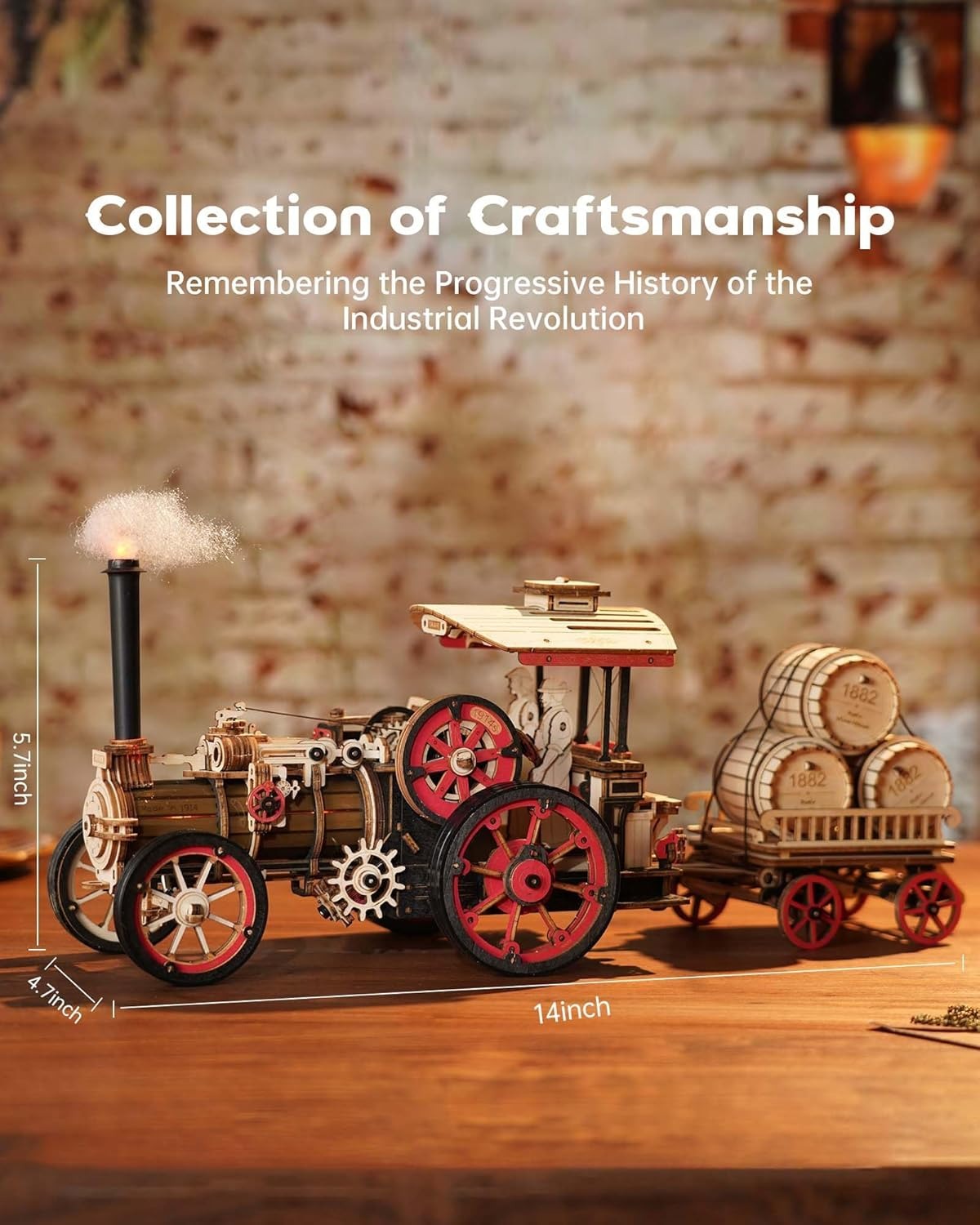 Electric Steam Locomotive 3D Puzzle