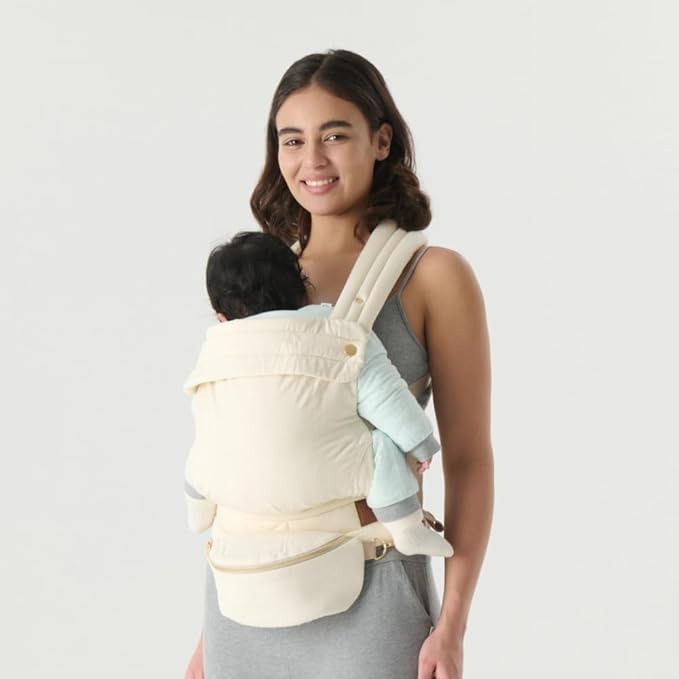 Ergonomic Baby Carrier with Detachable Belt Bag - Newborn to Toddler