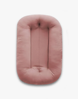 Snuggle Me organic infant lounger in Gumdrop pink, front view