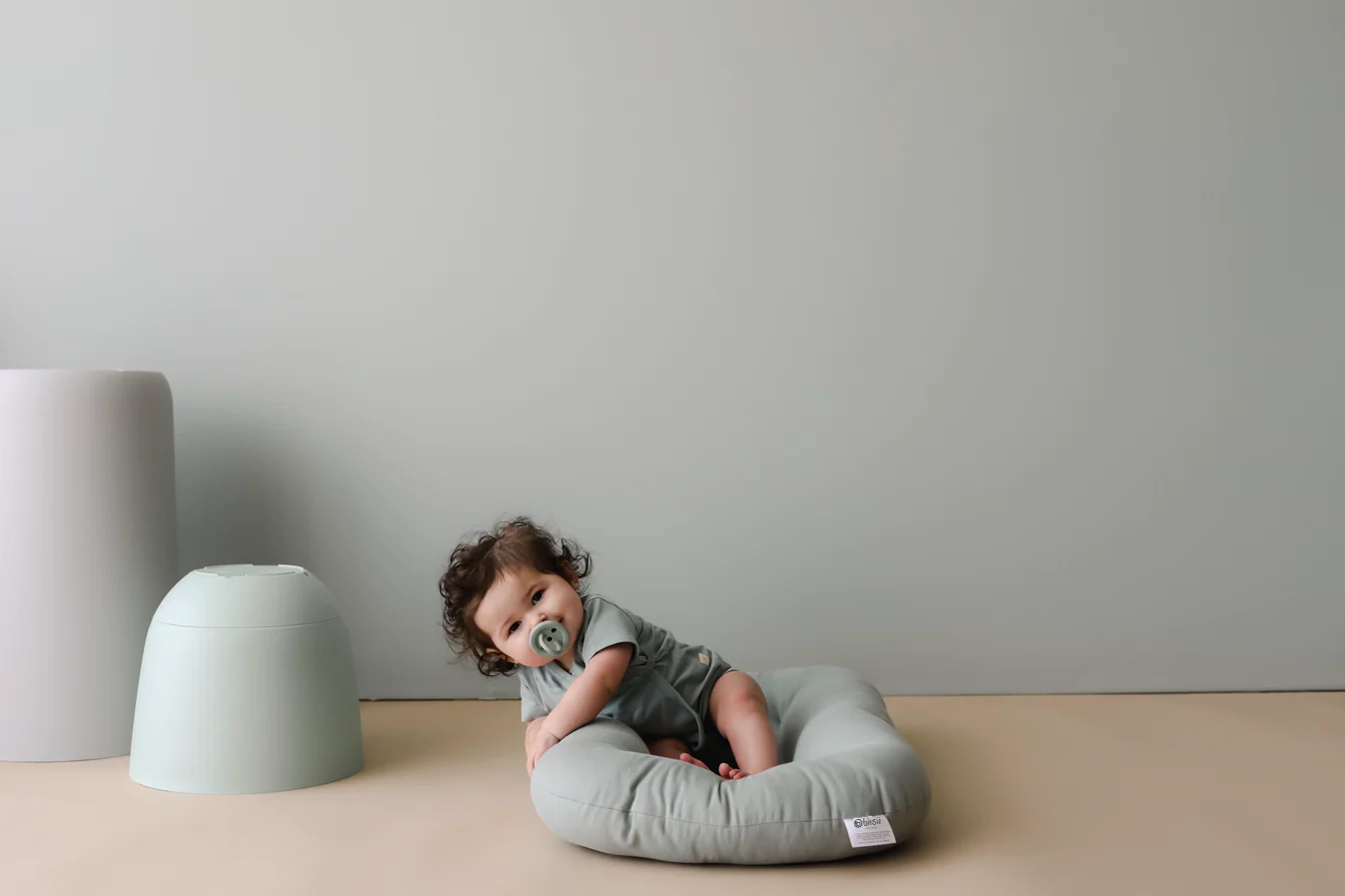 Organic Infant Lounger Cover | Slate